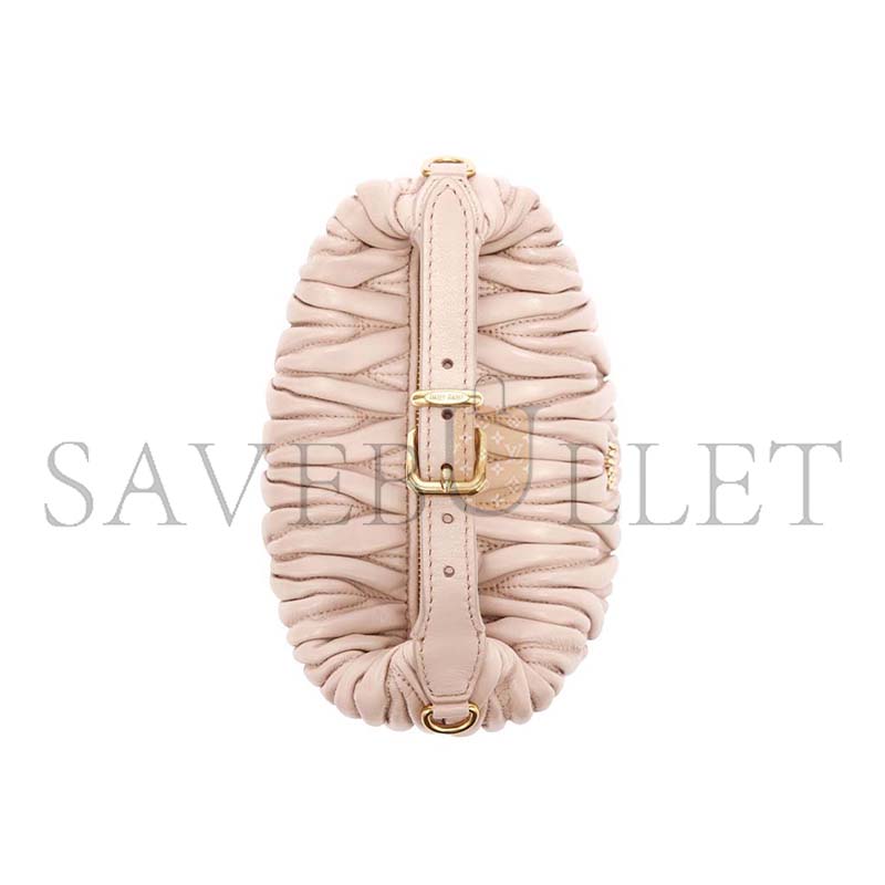MIU MIU QUILTED NAPPA LEATHER POUCH 5NE026 (15*8.5*8cm)